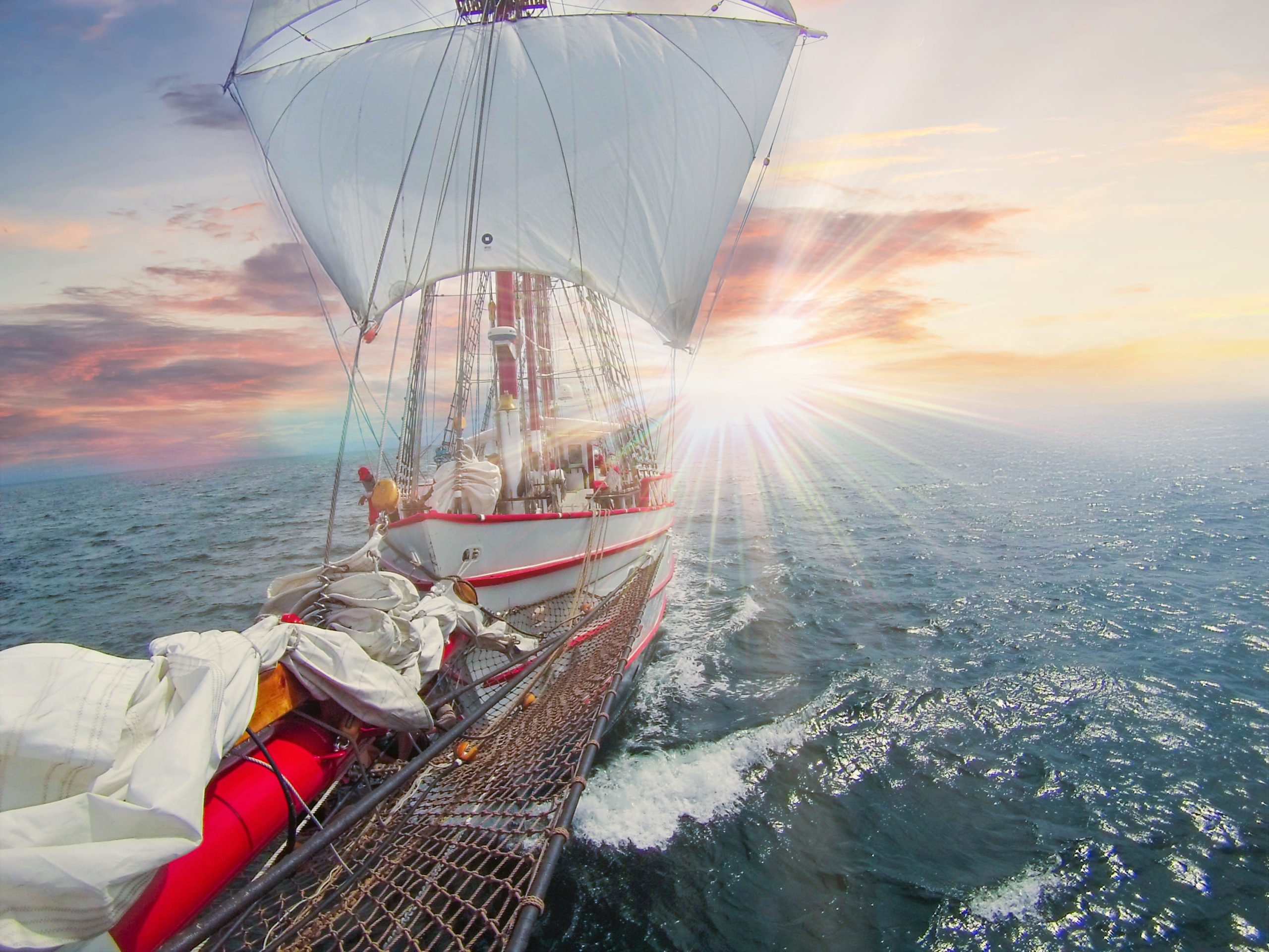 The Royal Albatross under sail